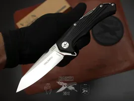 Складной нож Городской тактический VN "TRIUMPH" K661D2 c клинком из стали D2, рукоять G10