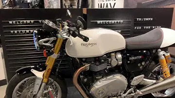 Triumph Thruxton R white 2020