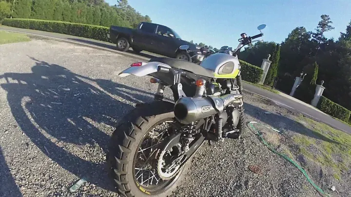 Riding an Awesome Triumph Scrambler 900 - Arrow Exhaust, Ohlins, Excel Wheels, and more!