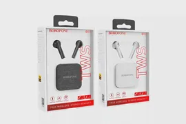 Гарнитура Bluetooth TWS Borofone BE40 Triumph Black АКЦИЯ
