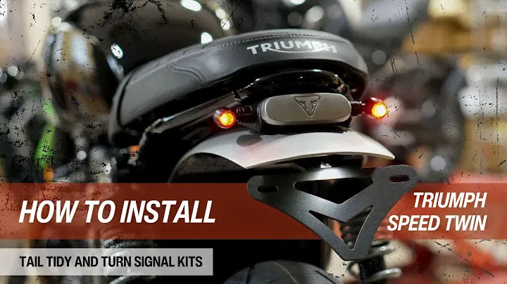 Brogue Moto - Speed Twin - Plug & Play - Tail Tidy + Plug & Play Turn Signal Kits - Install Video