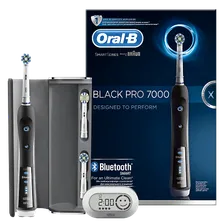 Электрическая зубная щетка ORAL-B Triumph 7000/D36.555.6X Black Cross Action блютус