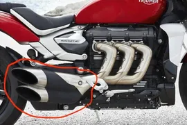 triumph rocket iii - выхлоп , глушитель в сборе новый