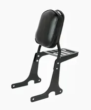Schienalino Spaan nero con portapacchi per Triumph America e Speedmaster