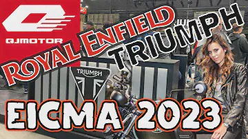 Triumph, Royal Enfield и QJMotor. EICMA 2023. Мотовыставка в Милане.