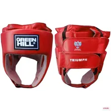 Боксерский шлем Green Hill Triumph Red (L)